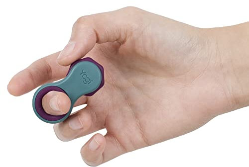 LIGHTBULB IDEAS Yogi Zappelspielzeug, Fidget Spinner für Erwachsene, Artikel zur Angstlinderung, perfekt für ADHD, ADD und Autismus, für Kinder und Erwachsene mit fünf Ringgrößen(Aurora-Design)