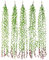 Lot de 6 guirlandes de vignes artificielles, feuilles de saule artificielles, guirlande de lierre à suspendre pour fête de mariage, maison, jardin, décoration murale