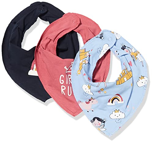 NAME IT Girl's NBFLIMMA 3P Scarf BIB Schal, Serenity, ONE Size