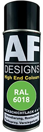 Alex Flittner Designs Rostschutzlack 4in1 RAL 6018 Gelbgrün Metall Schutzlack Spray Rostschutzfarbe Sprühdose