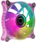 Mars Gaming MF-3D, Ventilador ARGB 360° 12cm, Espejo Infinito 3D, Sistema Anti-vibraciones, Ultra-silencioso, Compatibilidad Total, Rosa