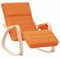 vidaXL Schaukelstuhl Relaxstuhl Schwingstuhl Ruhesessel Loungesessel Sessel Schwingsessel Polstersessel Schaukelsessel Wohnzimmer Dunkelgelb Stoff