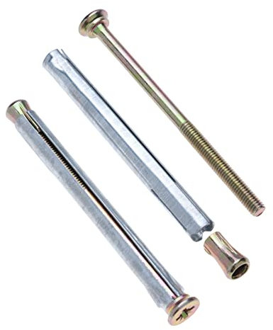 10 mm x 72 mm Tassello Metallo Telaio, Ancoranti metallici Vite Pozi con tassello di espansione in metallo per installazione di finestre e porte in metallo, plastica, legno (10 pezzi)