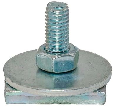 Dalsys Hammerkopfschraube für Montageschiene 38/40 Silber M8x100, 50 Stück, zur Anwendung an einer Installationsschiene, verzinkter Stahl