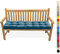 Lsjoaw Bankauflage Bankkissen 180X45X6CM Sitzauflage Sitzkissen Bank Bankpolster Sitzpolster Auflage für Gartenbank Sitzbank & Hollywoodschauke Outdoor/Indoor,Color#29 Nebelblau