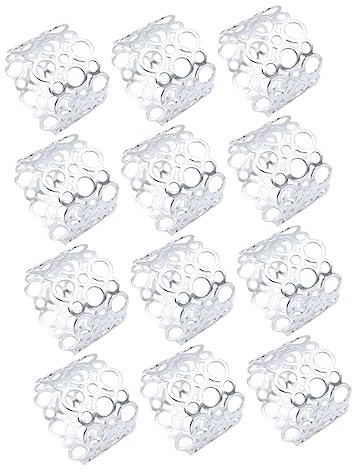 Dekorative Serviettenringe Edelstahl Silber für Tafel