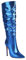 Stivali GOGO Glitterati con Punta a Punta da Donna Stivali Alti al Ginocchio, Tacchi a Spillo Stivali Alti alla Moda Autunno Inverno,Blu,39