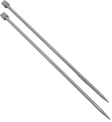 Aiguilles à tricoter 7 mm x 35 cm, ergonomiques et adaptées aux débutants et aux experts (1 paire)