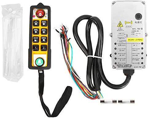 Kran-Funkfernbedienung Einhand-Hebezeugsteuerung Industrie-Fernbedienung für Elektrohebezeuge DC24V Staub- und Wasserdicht IP67