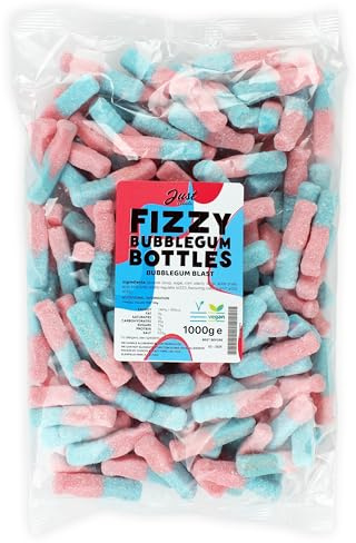 Just Treats Fizzy Bubblegum Bottles (1kg Party Bag)