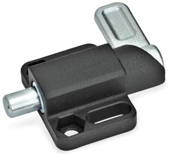 Ganter Normelemente GN 722.3-8-20-R-SW Federriegel, schwarz, Rastkurve rechts Bolzen: 8mm