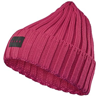 FALKE Unisex Beanie-Mütze Trekking U Be Wolle Funktionsmaterial schnelltrocknend warm 1 Stück, Rot Red 8644, ONESIZE