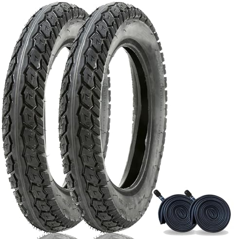 BaiWon 2er-Pack 12.5 x 2.25 Inner Tube and Bike Tyre Kit - Für Kinderwagen, Roller, Laufrad, Kinderfahrrad und Fahrrad-Anhänger 12 1/2 x 2 1/4 (57-203 62-203) - Durable Rubber High Air Retention