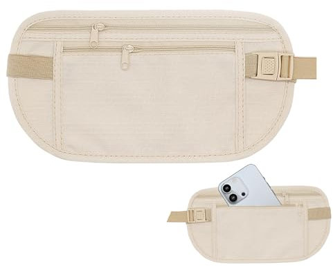 Gürteltasche Damen Bauchtasche Herren Hüfttasche,Klein Flache Wasserdicht Geldgürtel Reise Bag Brusttasche Flach Laufgürtel,Für Sport Travel Fitness Oder Joggen Für Handy Geld Karten Passport IDs