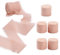 CABODYALS 42 Yards 1.5 Zoll Rosa Chiffonband Fransenbänder Rustikales Lachs Polyester Rohe Ausgefranste Seidenstoffbänder Masse Für Geschenkverpackungen Hochzeitseinladungen Brautsträuße Weihnachtsdek