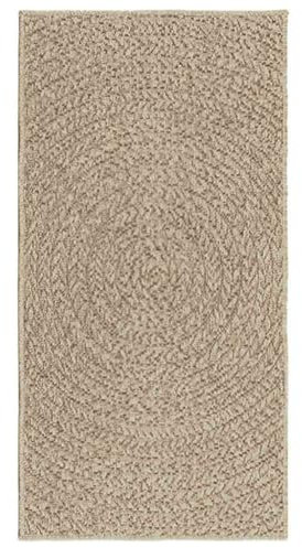 vidaXL Teppich, Läufer Jute-Optik Indoor Outdoor, Teppich UV-beständig für Terrasse Balkon Garten Wohnzimmer, Küchenteppich, Beige 60x110cm