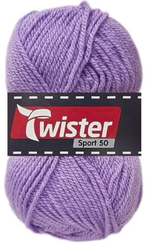 50 Gramm Twister Sport 50 aus 100% Polyacryl (43 Flieder)