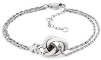 Tommy Hilfiger Jewelry Doppeltes Ketten-Armband für Damen aus Edelstahl mit einem Nautischen Knoten - 2780990