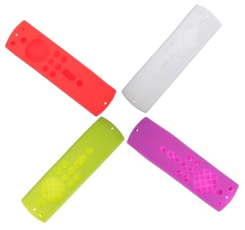 NUOBESTY 4PCS Silicone Protective Case for Stick Shockproof Remote Cover for Tv Controller Durable Shell Protection Random Colors Easy to Install Random Color