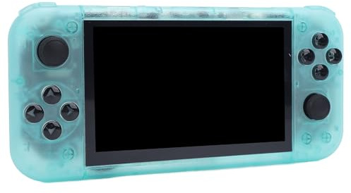 MENDUNER Console di Gioco retrò Portatile Ampio Supporto 'emulatore Schermo IPS da 5 Pollici da 64 GB per gli Appassionati di Viaggi (Verde trasparente)