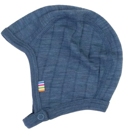 Joha Baby Mütze mit Bindeband Haube Merinowolle/Seide