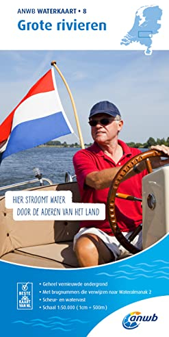 Grote Rivieren 1:50 000 Waterkaart: Waterkaarten 1:50000 (ANWB Waterkaart, 8)