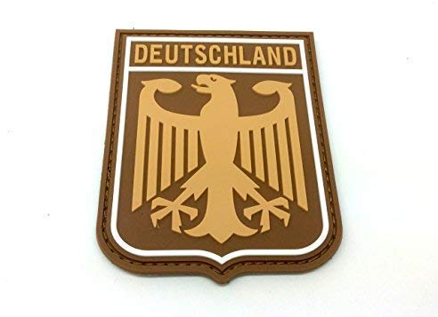 Deutschland Adler HellBraun-Flaggen PVC Klett Emblem Abzeichen Patch