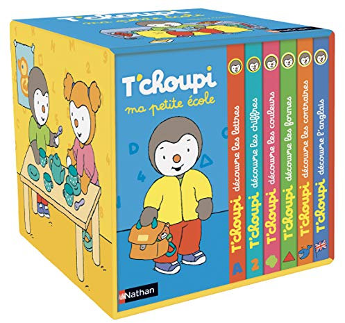 T'choupi - Ma petite école - Un coffret de 6 livres pour apprendre comme un grand : lettres, formes, couleurs... - Dès 2 ans
