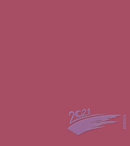 Foto-Malen-Basteln Bastelkalender bordeaux 2021: Fotokalender zum Selbstgestalten. Do-it-yourself Kalender mit festem Fotokarton. Edle Folienprägung. Format: 21,5 x 24 cm