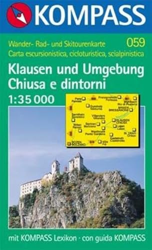 Kompass Karten, Klausen und Umgebung: Mit Skirouten und Radrouten. 1:35000 (KOMPASS Wanderkarte)