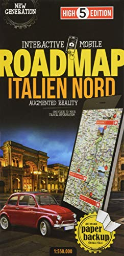 Interactive Mobile ROADMAP Italien Nord: Strassenkarte Italien Nord 1:550 000 (High 5 Edition ROADMAP Collection)