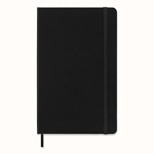 Moleskine - Klassisches Kariertes Notizbuch - Hardcover mit Elastischem Verschlussband - Farbe Schwarz - Größe A5 13 x 21 cm - 208 Seiten