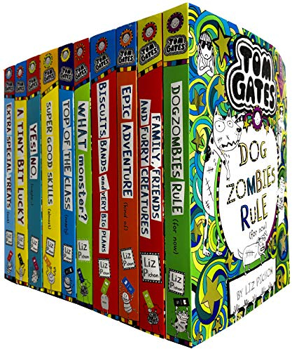Tom Gates Serie 2 und 3: 10-Bücher-Sammlungsset von Liz Pichon (Extra Special Treats, A Tiny Bit Lucky, Yes No, Top of The Class, Super Good Skills, Dogzombies Rule, What Monster und mehr)