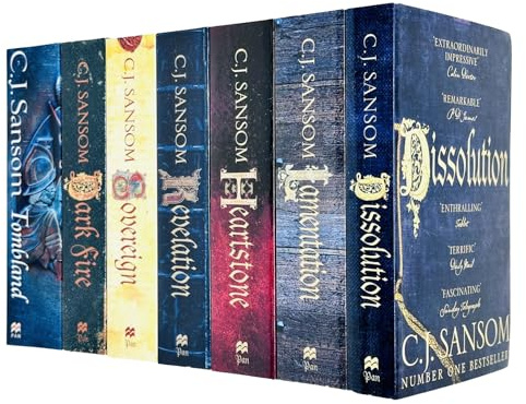 The Shardlake Series 7 Books Collection Set By C. J. Sansom (Dissolution, Dark Fire, Sovereign, Revelation, Heartstone, Lamentation, Tombland)