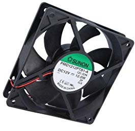 Optimum Aspect Motor Axial fan 120x120x25 2 Ball 12Vdc - [PACK OF 1] (Sunon PMD1212PTB1-A(2).GN)