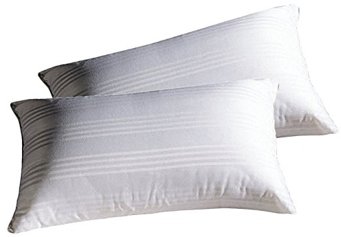 Fodere Copriguanciale Coppia Federe salva cuscino bianche 100% cotone con zip cm 50x80
