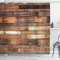 ABAKUHAUS Duschvorhang, Holz Mauer Tannen Kiefer Fichte Eiben Birken Nussbaum und Eschen Holz Tönen Digital Druck, Blickdicht aus Stoff inkl. 12 Ringen Umweltfreundlich Waschbar, 175 X 200 cm,Braun