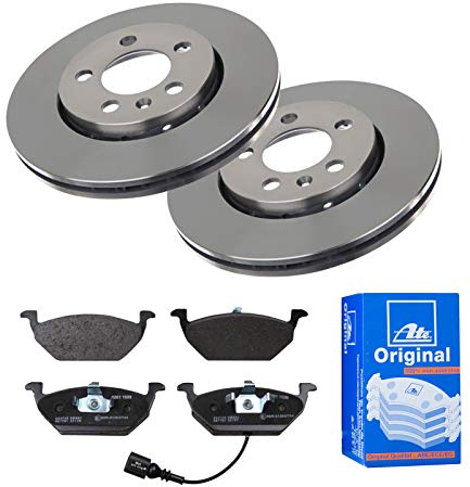 2 Bremsscheiben + Bremsbelagsatz ATE 3er Set Belüftet Ø256 mm Vorne Bremsenset