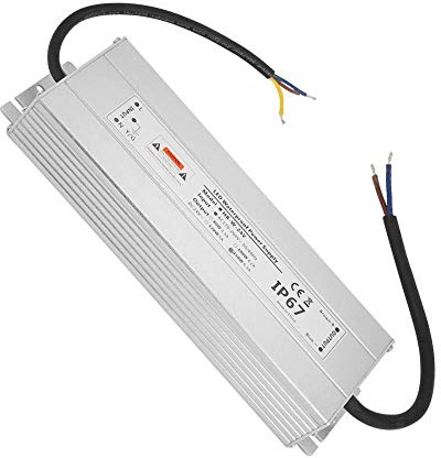 Alimentation LED IP67 Transformateur de Commande Étanche à Protections Multiples (24V 150W 6.25A) pour Bande de Lumière