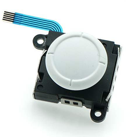 PartEGG Joystick Thumbstick Analog Button Control Module für Nintendo Switch/Switch Lite Joy-Con Controller weiß (Upgrade-Version) Weiß weiß