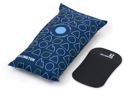 Hillington Reusable Car Interior Dehumidifier Bag and Dashboard Mounting Anti-Slip Mat - Use in Vehicles to Prevent Damp, Moisture, and Condensation (1 x 1KG)