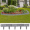 Bordure jardin pierre,Bordure de jardin imitation pierre 41 pièces 10 m
