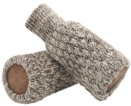 24 Stück Stuhlsocken Stuhlbeinschoner doppelt gestrickt verdickte Möbelschuhe Stuhlbeinsocke rutschfeste Unterlage Fußbodenschoner Möbel Socken Tisch Stuhl Bodenschutz Kappe Floor Protector