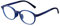 ADEWU Kinderbrille Ohne Stärke Blaulichtfilter Rund Oval Brillenfassung Brillengestell Anti Blaulicht Brillen TR90 Rahmen für Mädchen und Jungen
