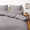 Blumtal Juego de Funda Nordica Cama de 135 - Microfibra Juego de Funda Edredon 220x220 y 2 Fundas de Almohada 70x40, Certificado Oeko-Tex, Muy Suave y Transpirable - Gris