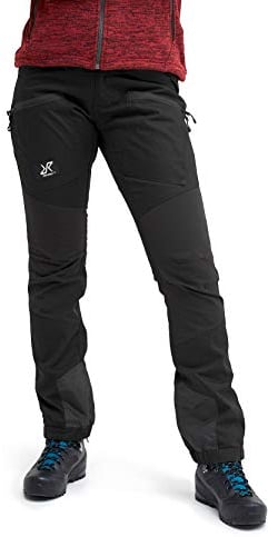 RevolutionRace Damen Nordwand Pro Pants, Hose zum Wandern und für viele Outdoor-Aktivitäten, Jet Black, XXL