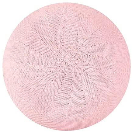 Gllutt Damen-Baskenmütze aus Wolle, französischer Stil, einfarbig, Dünnes Pink, Einheitsgröße