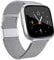 Coholl Ersatzarmband Kompatibel mit Fitbit Versa Armband/Fitbit Versa 2 Armband,Edelstahl Handgelenk Metall Ersatz Ersatzband Armbändere,Damen Herren Klein Silber