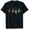 Vintage Gitarre Herzschlag T-Shirt Akustik Musiker Retro Tee T-Shirt