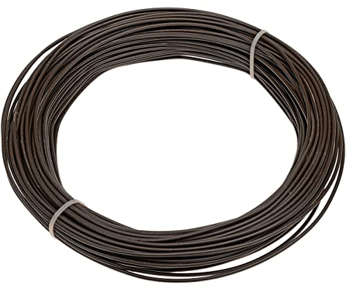 HaGa® Spanndraht 3mm x 25m - verzinkt - Gartendraht für Maschendrahtzaun - braun- langlebig- robust- UV-beständig